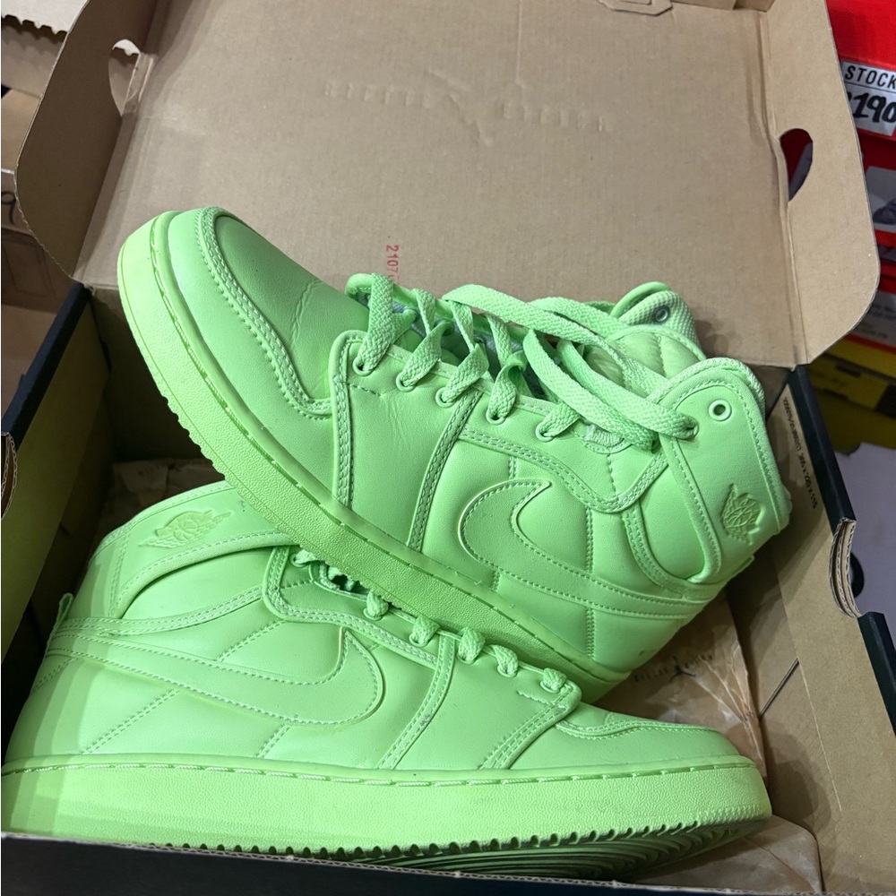 Nike Air Jordan 1 High Lime Green Sneakers